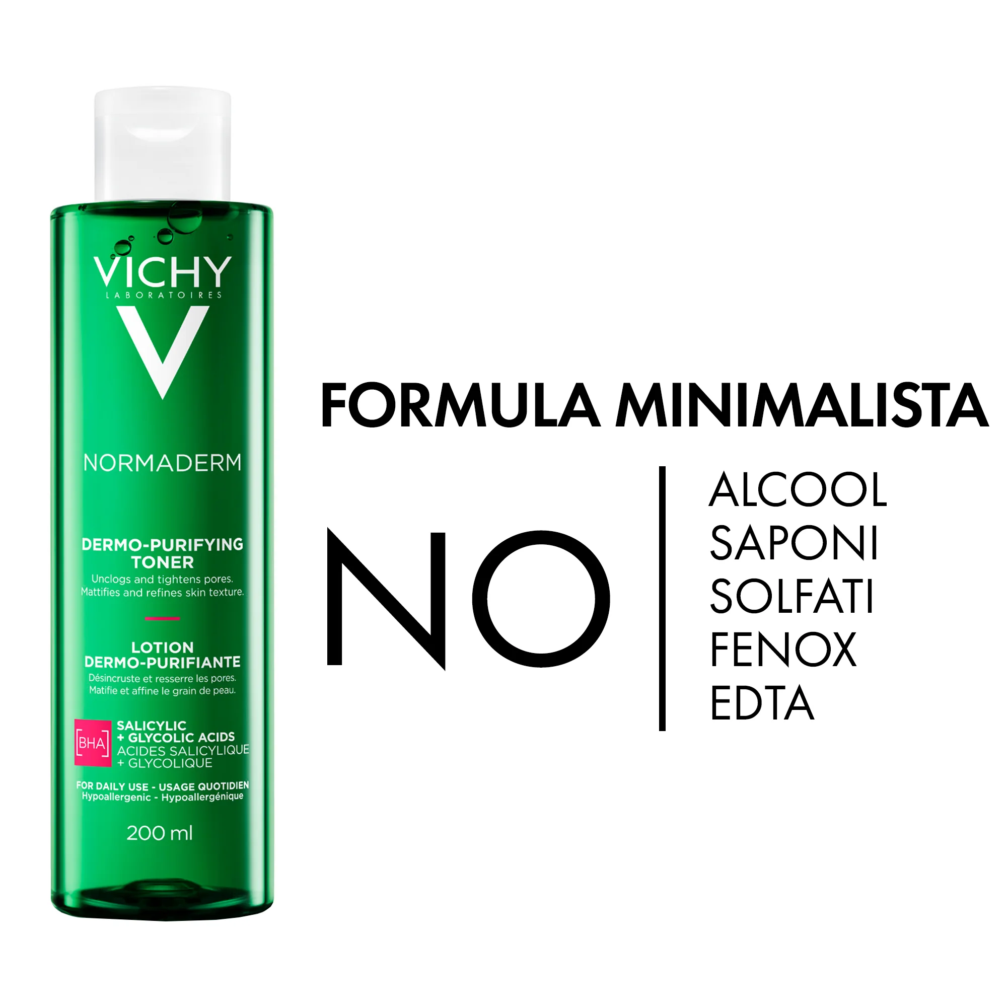 Vichy Normaderm Tonico 200 ml Astringente e Purificante