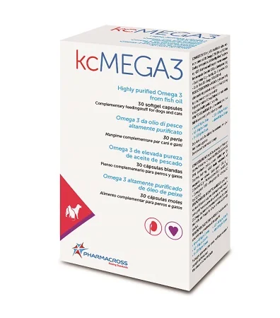 PHARMACROSS KCMEGA 3 INTEGRATORE PER CANI E GATTI 30 PERLE