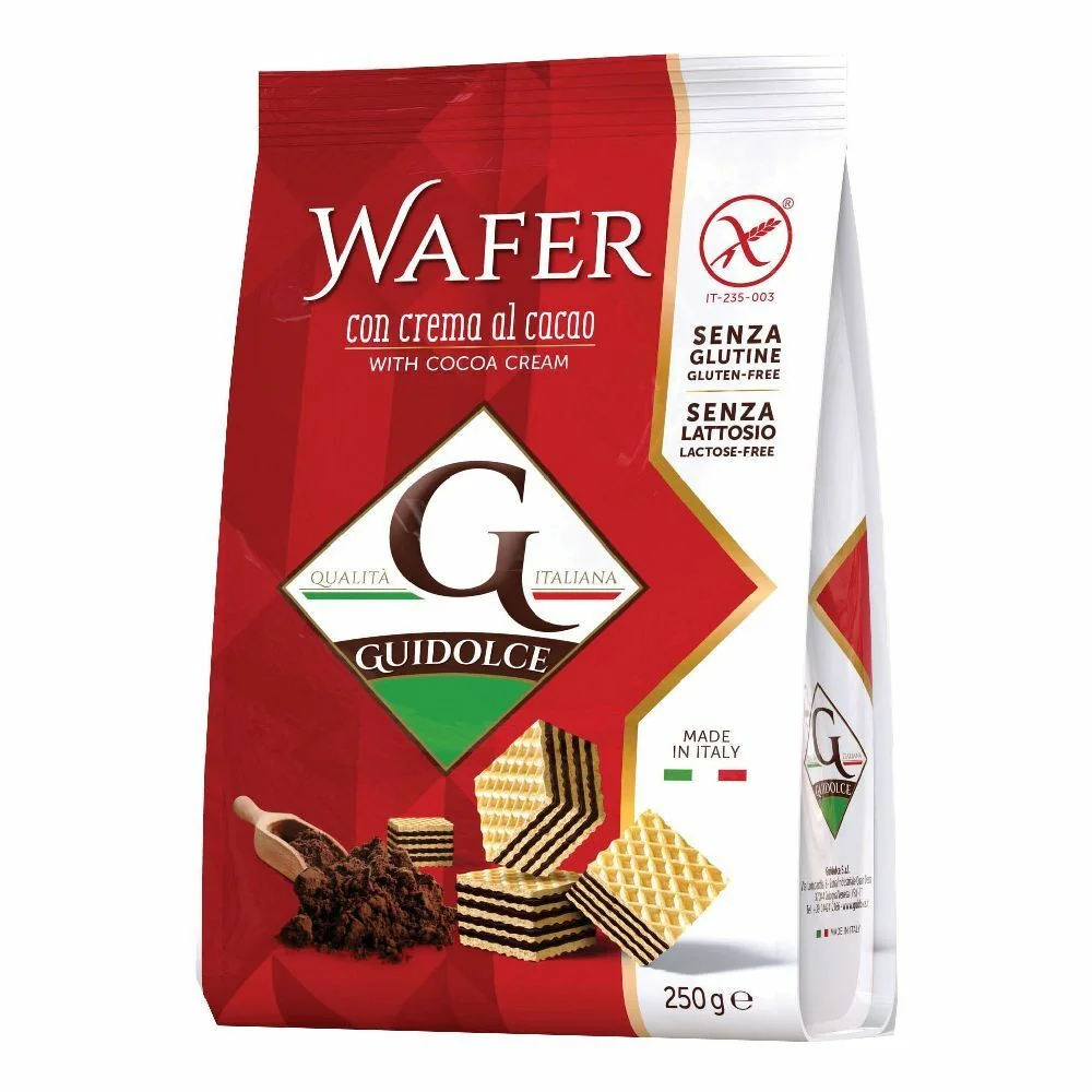 WAFER CON CREMA AL CACAO 250 G