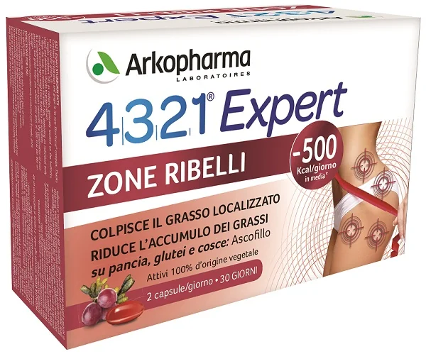 ARKOPHARMA 4321 EXPERT SLIM ZONE RIBELLI 60 CAPSULE