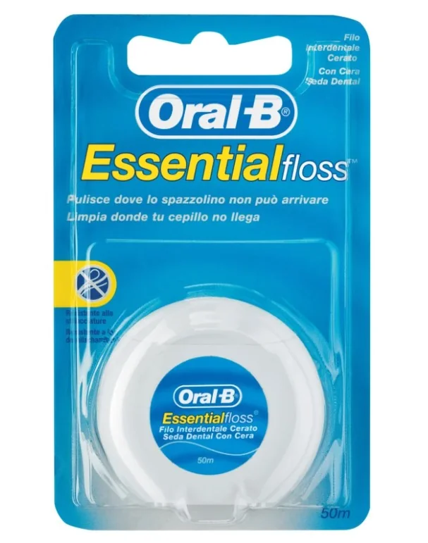 ORAL-B ESSENTIAL FLOSS FILO INTERDENTALE CERATO 50 METRI