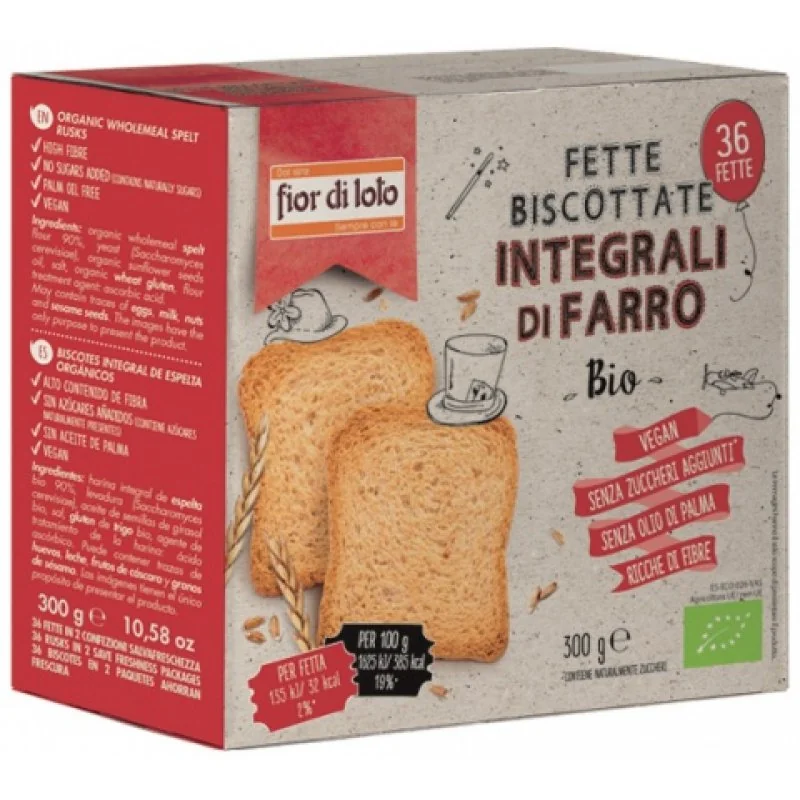 Fette Biscottate Farro Integrali 