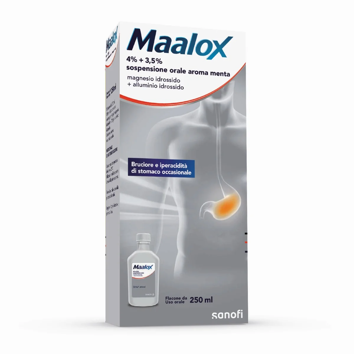 MAALOX SOSPENSIONE ORALE AROMA MENTA 250 ML