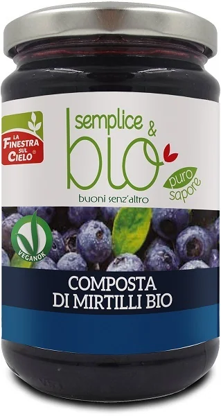 LA FINESTRA SUL CIELO SEMPLICE&BIO COMPOSTA DI MIRTILLI 320 G