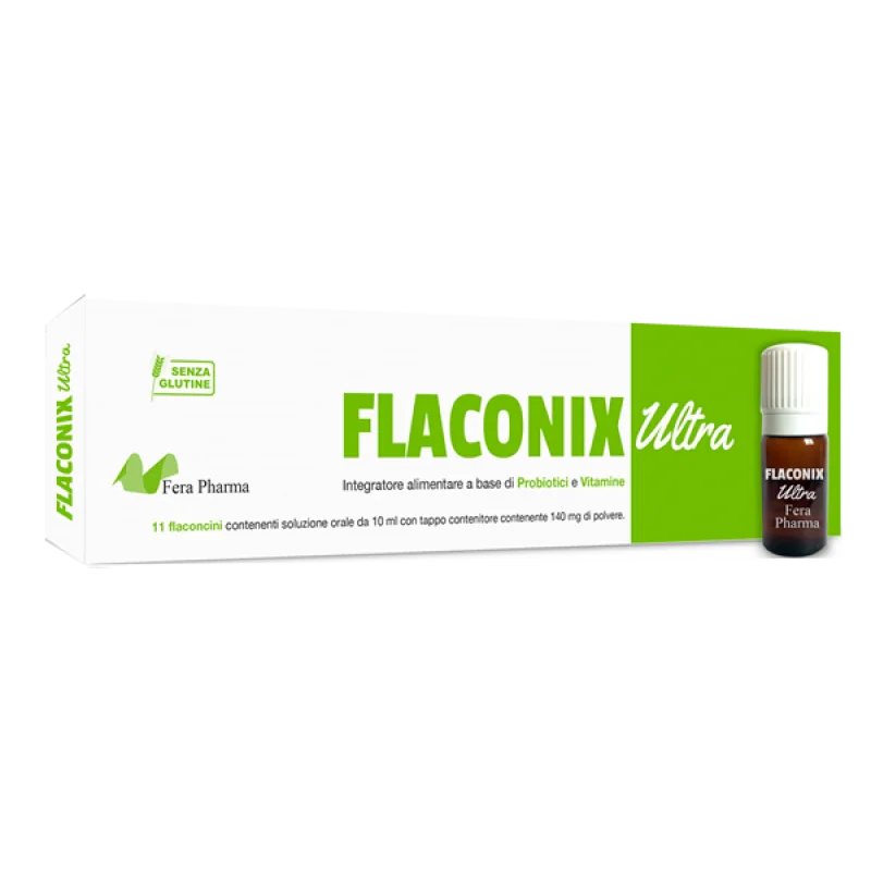 FLACONIX ULTRA INTEGRATORE PROBIOTICI E VITAMINE 11 FLACONCINI