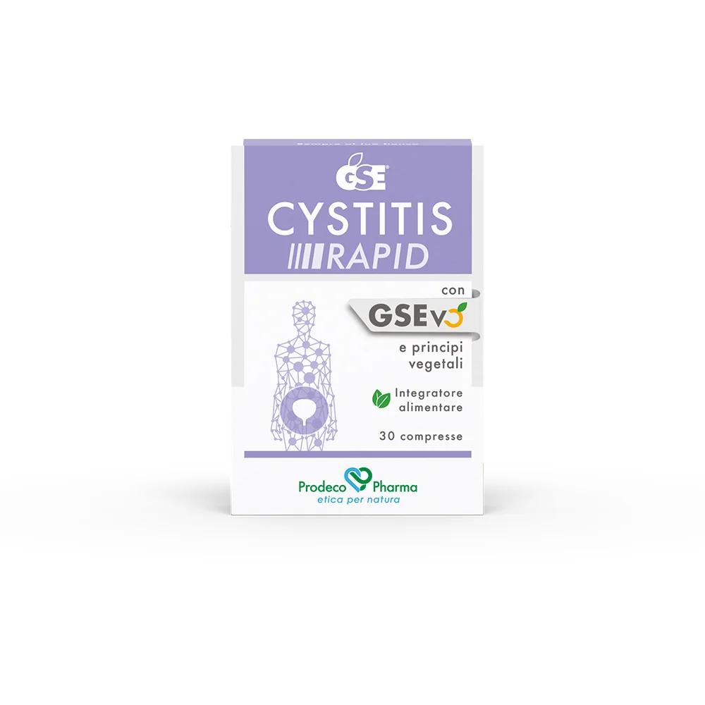 GSE CYSTITIS RAPID INTEGRATORE BENESSERE VIE URINARIE 30 COMPRESSE