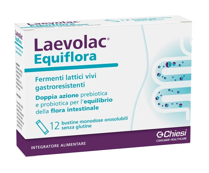 LAEVOLAC EQUIFLORA INTEGRATORE PER IL RIPRISTINO DELLA FLORA BATTERICA 12 BUSTINE