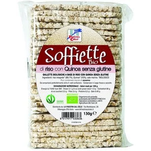 La Finestra sul Cielo Quinua Real Soffiette di Riso con Quinoa 130 g Vegano