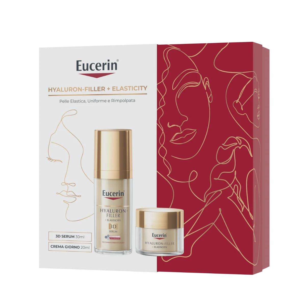 EUCERIN HYALURON-FILLER ELASTICITY CREMA GIORNO SPF15 20 ML+ ELASTICITY 3D SERUM 30 ML