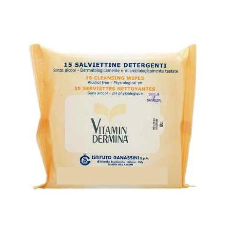 VITAMINDERMINA SALVIETTINE INTIME 15 PEZZI