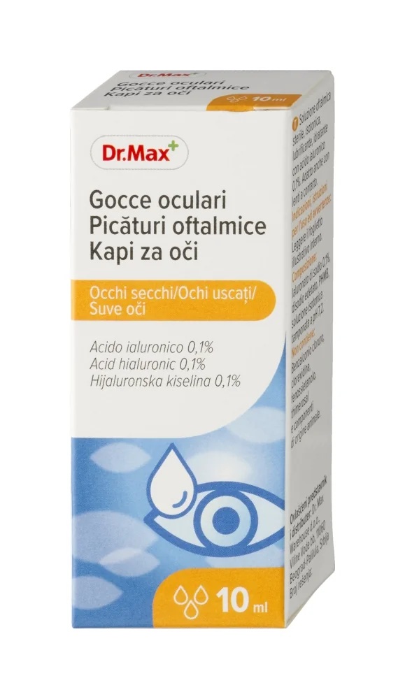 DR. MAX EYE DROPS 0,1% HA, 10ML