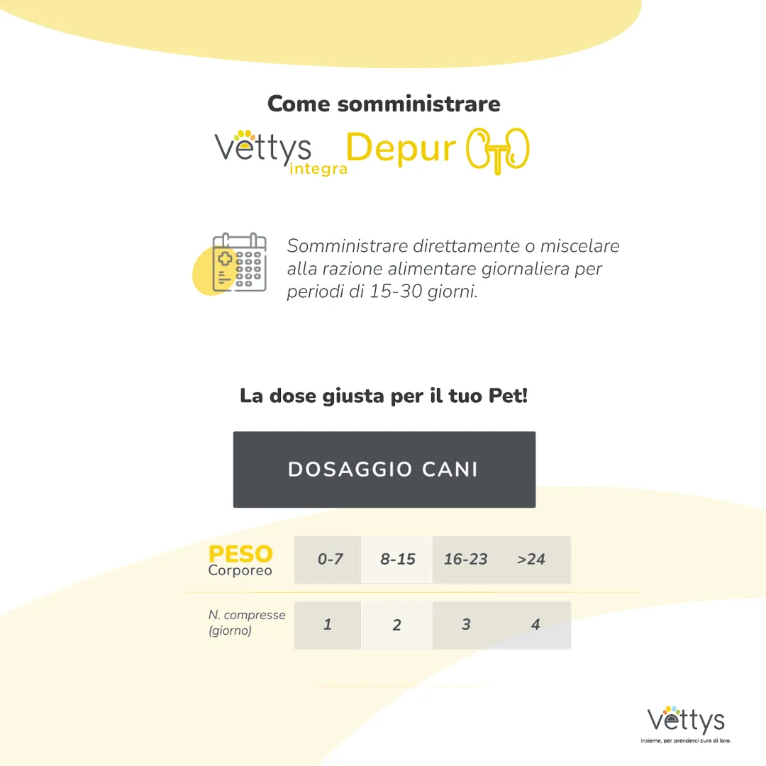 Vettys Integra Depur Cane 30 Compresse Depurativo per Cani