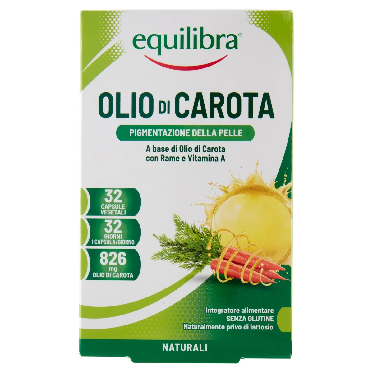 EQUILIBRA OLIO DI CAROTA 32 COMPRESSE VEGETALI