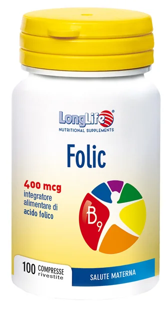 LONGLIFE FOLIC INTEGRATORE 100 COMPRESSE