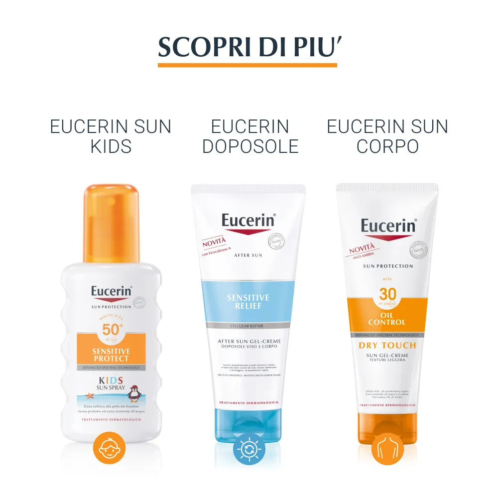 Eucerin Sun Photoaging Control Tinted Gel Creme Spf50+ Medium 50 Ml Protezione Viso Colorata