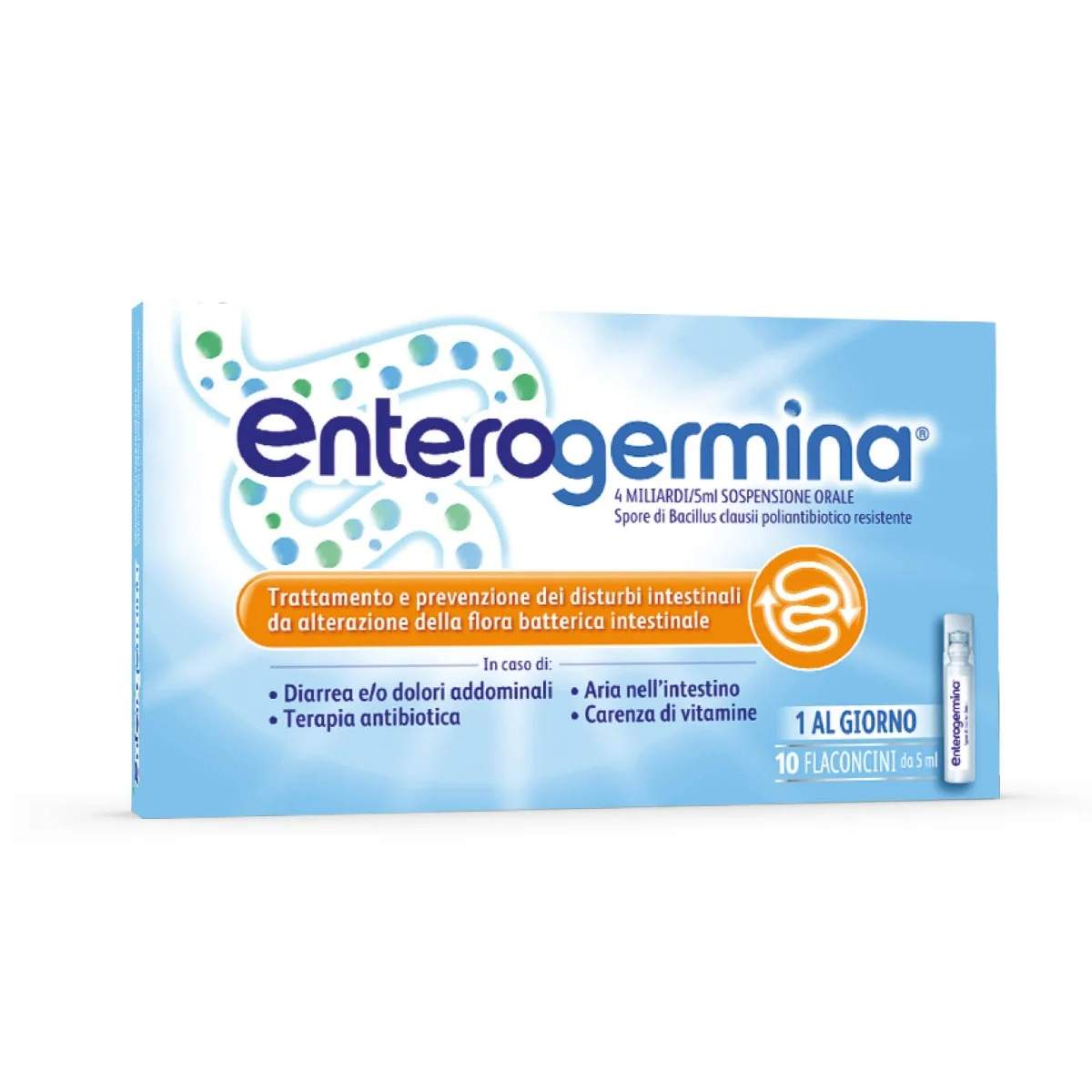 ENTEROGERMINA 4 MILIARDI/5 ML 10 FLACONCINI