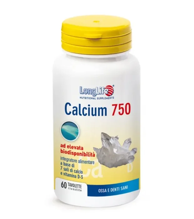 LONGLIFE CALCIUM 750MG 60TAV