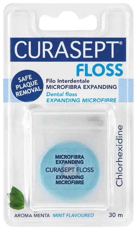 CURASEPT FLOSS MICROFIBRA EXPANDING FILO INTERDENTALE CON CLOREXIDINA 30 M