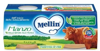 MELLIN OMOGENEIZZATO DI MANZO 2 X 80 G