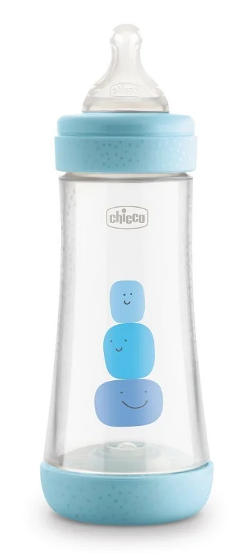 CHICCO BIBERON PERFECT 5 SILICONE FLUSSO VELOCE BOY +4 MESI 300 ML