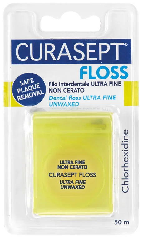 CURASEPT CLASSICO FLOSS FILO INTERDENTALE ULTRA FINE NON CERATO CLOREXIDINA 50 M