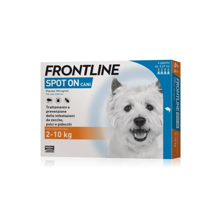 FRONTLINE SPOT ON PER CANI 4 PIPETTE 210 KG