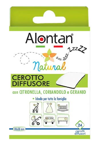 ALONTAN NATURAL CEROTTO DIFFUSORE ANTI ZANZARE 24 PEZZI