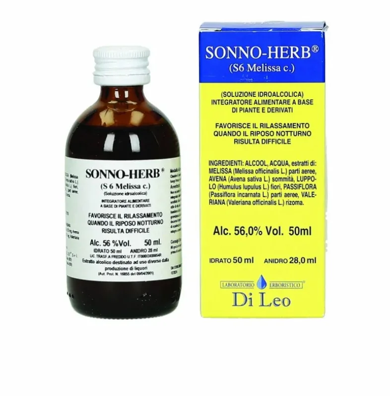 DI LEO SONNO HERB S6 MELISSA SOLUZIONE IDROALCOLICA 50 ML