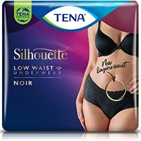 Tena Silhouette Noir M 10 Pezzi Mutandine Assorbenti Nere