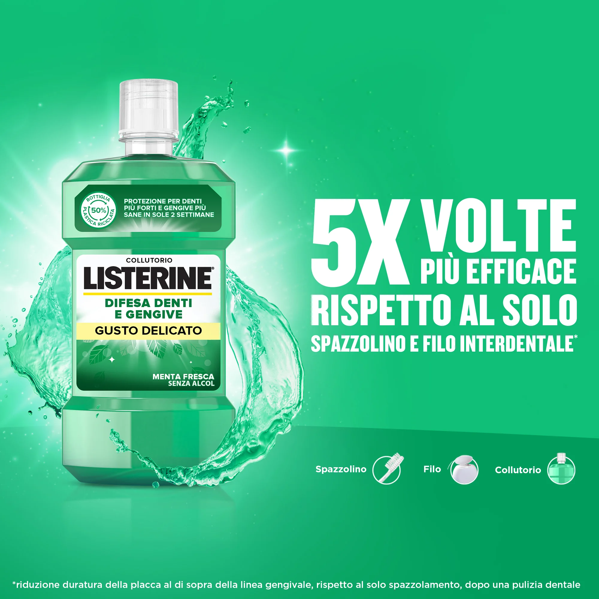 Listerine Difesa Cll D/G Pro2 500Ml 