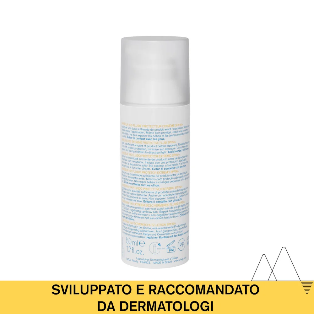 Uriage Barièsun Fluido 100 SPF 50+ Protezione Solare Estrema Viso 50 ml 