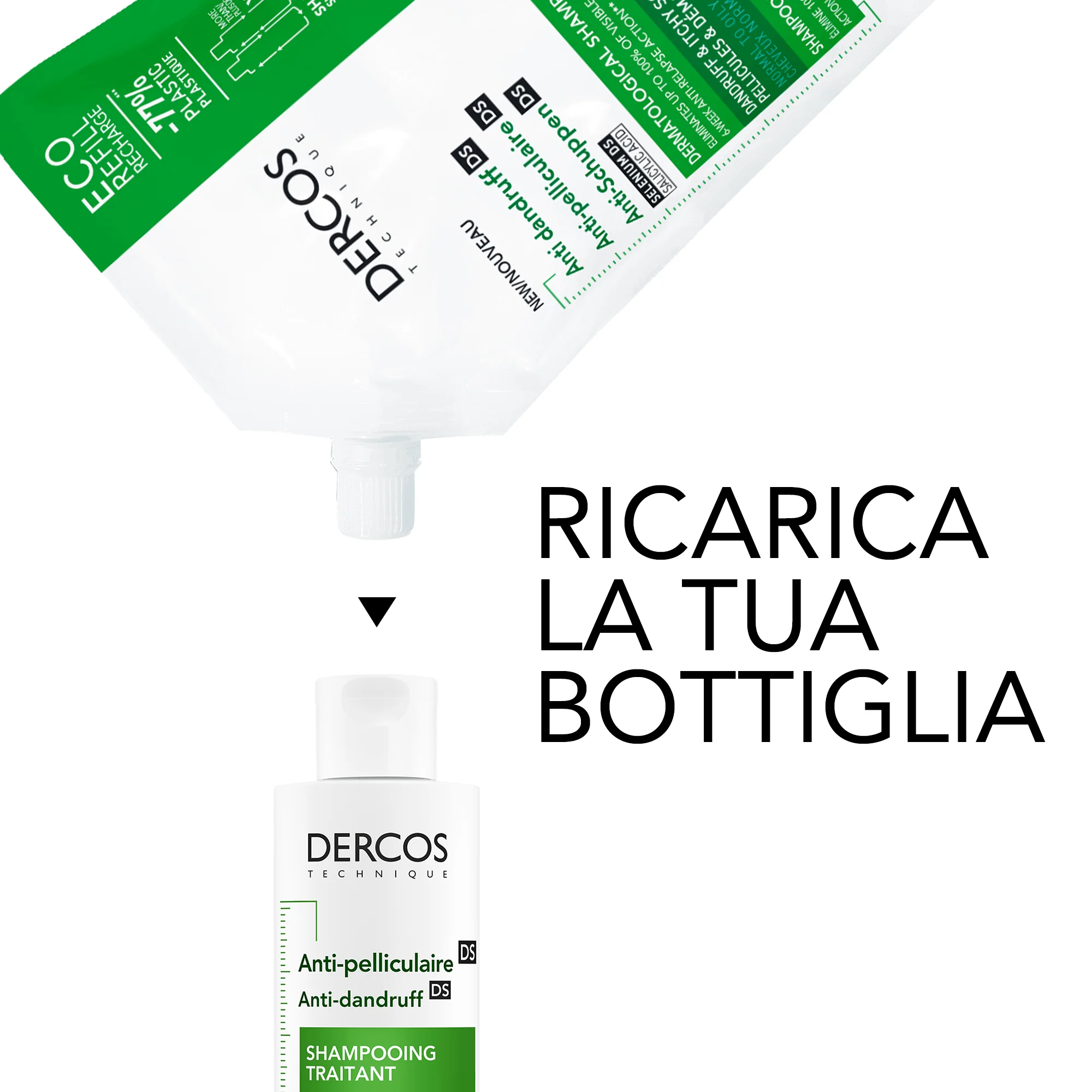 Vichy Dercos Eco 500 Ml Ricarica Shampoo Anti Forfora