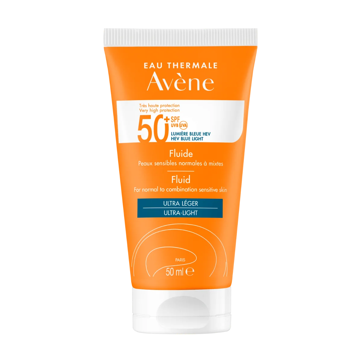 AVÈNE SOLARE FLUIDO VISO SPF 50+ PROTEZIONE MOLTO ALTA 50 ML