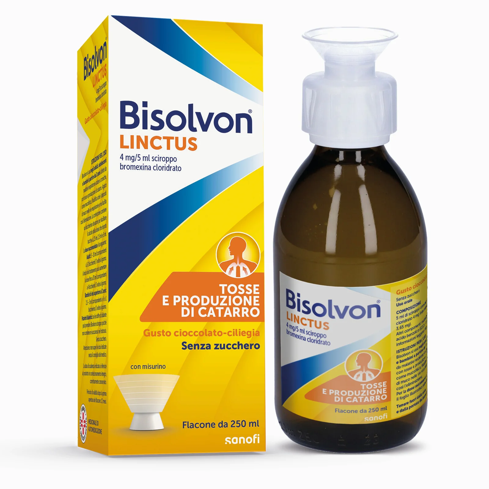 Bisolvon Linctus Sciroppo 4 mg/5 ml 250 ml Tosse Grassa Mucolitico