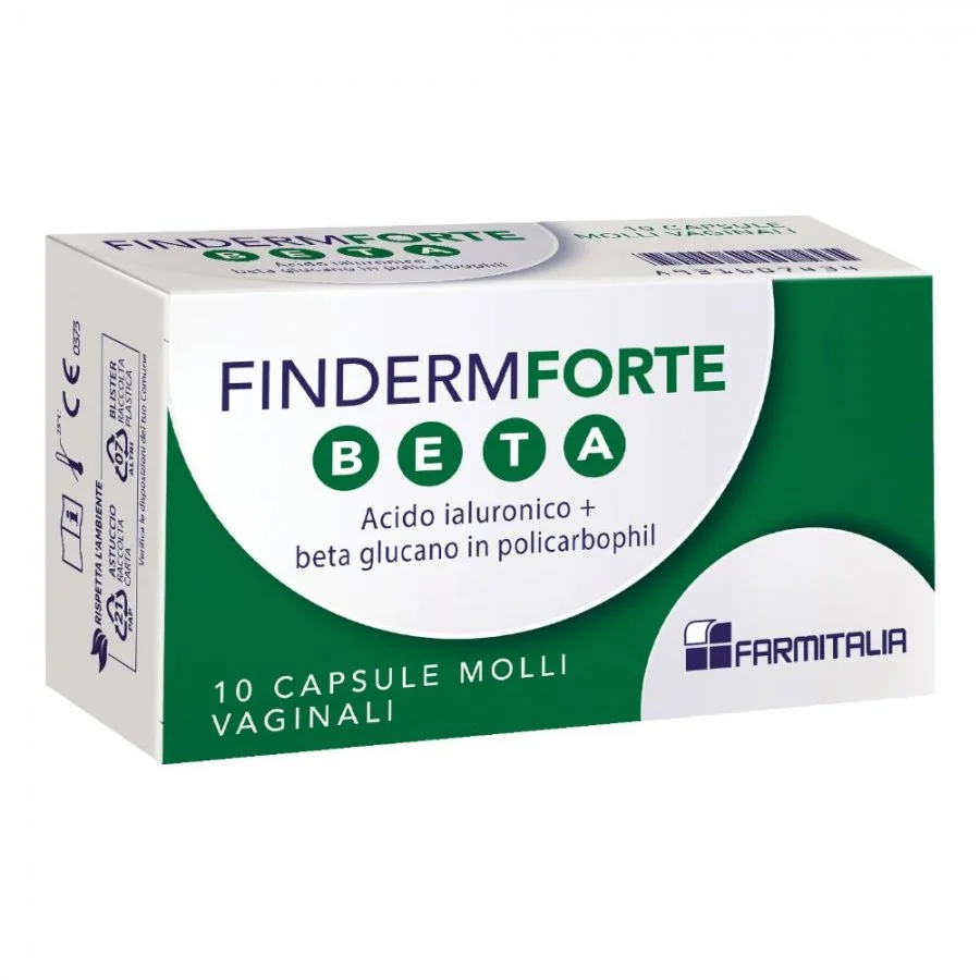 FINDERM FORTE BETA 10 CAPSULE MOLLI VAGINALI