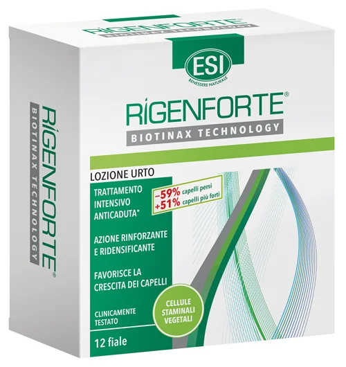 ESI RIGENFORTE LOZIONE URTO TRATTAMENTO CADUTA CAPELLI 12 FIALE