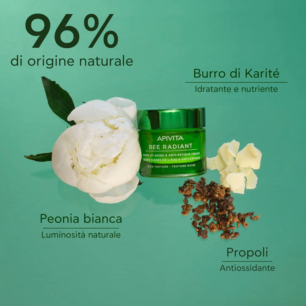 Apivita Bee Radiant Peony Rich 50 Ml Anti- Fatica