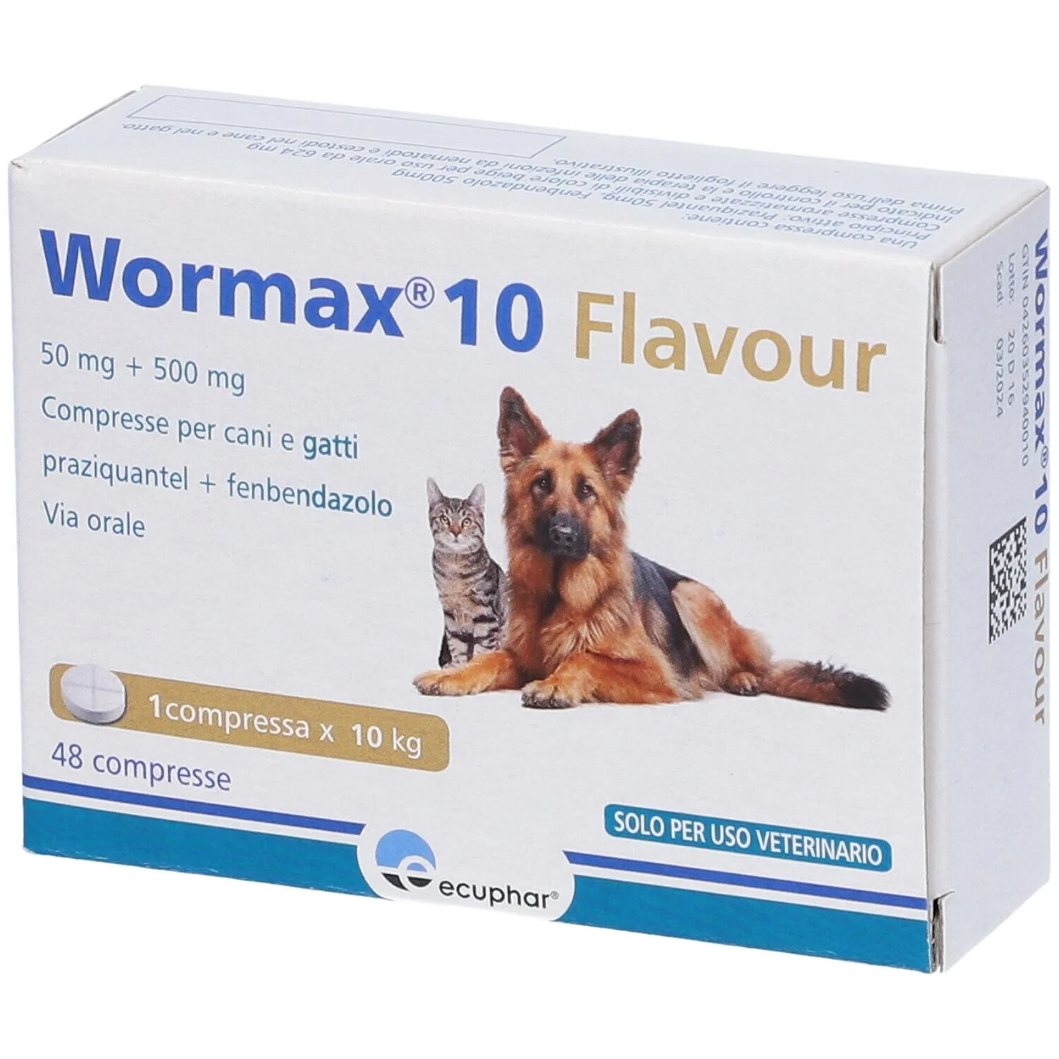 WORMAX 10 FLAVOUR 48 COMPRESSE