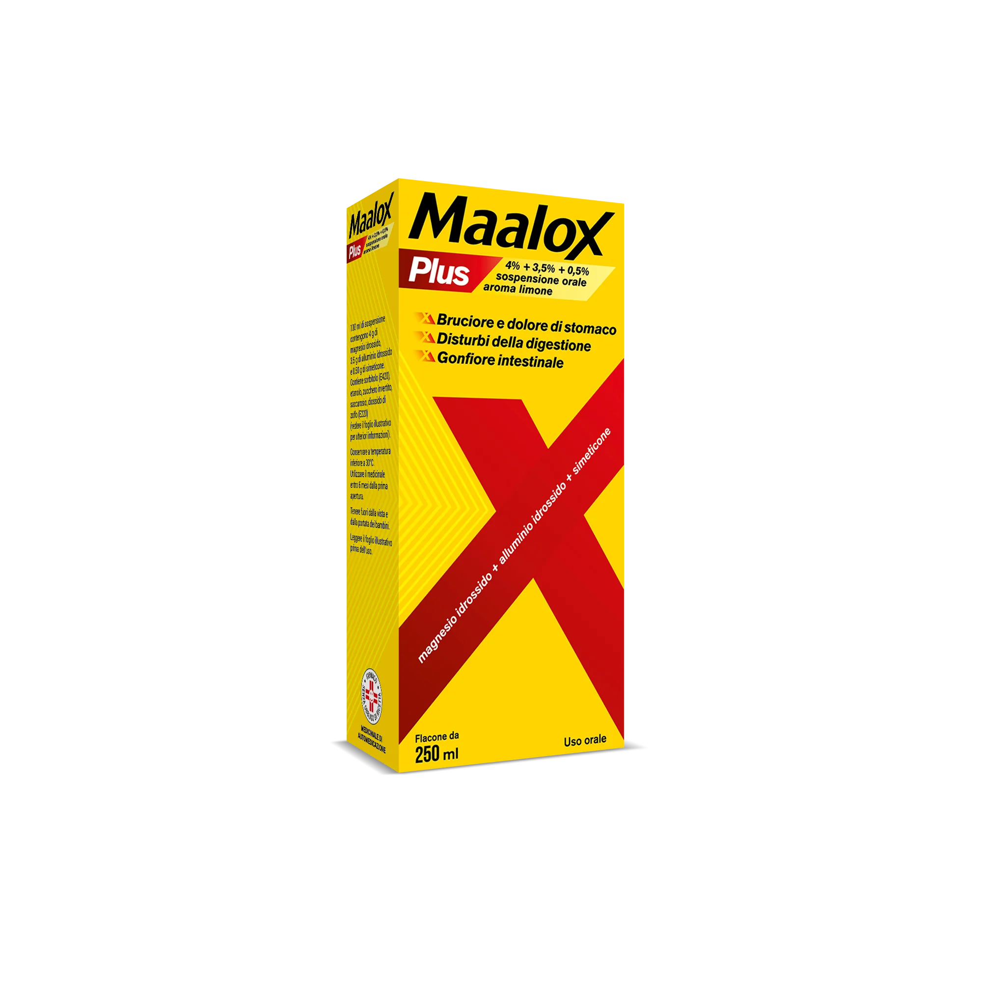 MAALOX PLUS SOSPENSIONE ORALE GUSTO LIMONE 250 ML