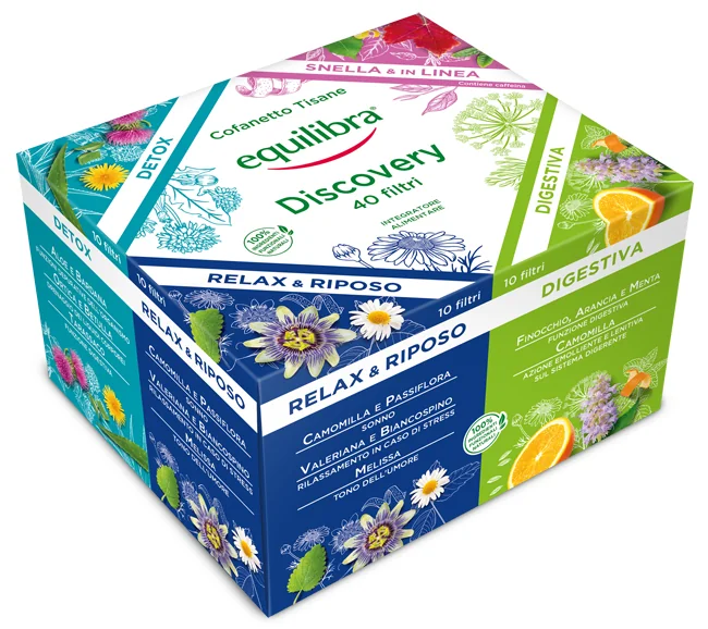 EQUILIBRA COFANETTO TISANE DISCOVERY 40 FILTRI