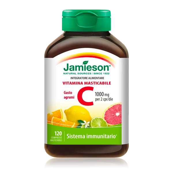 JAMIESON VITAMINA C 1000 MASTICABILI AGRUMI 120 COMPRESSE