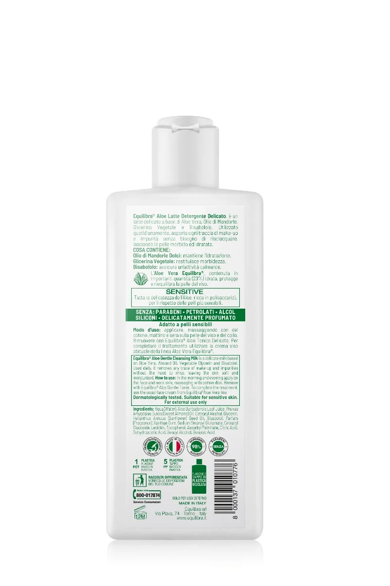 Equilibra Latte Detergente Aloe 200 ml Delicato