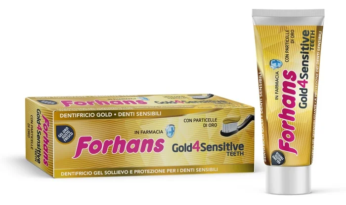 FORHANS DENTIFRICIO GOLD 4 WHITE 75 ML