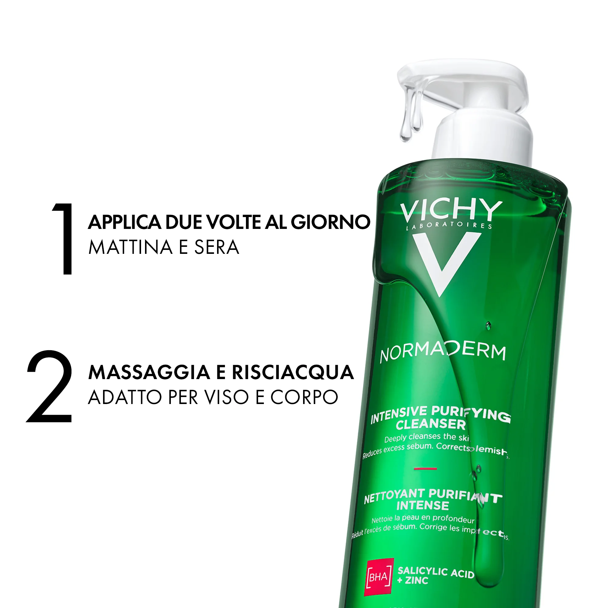 Vichy Normaderm Phytosolution 400 ml Gel Detergente Viso