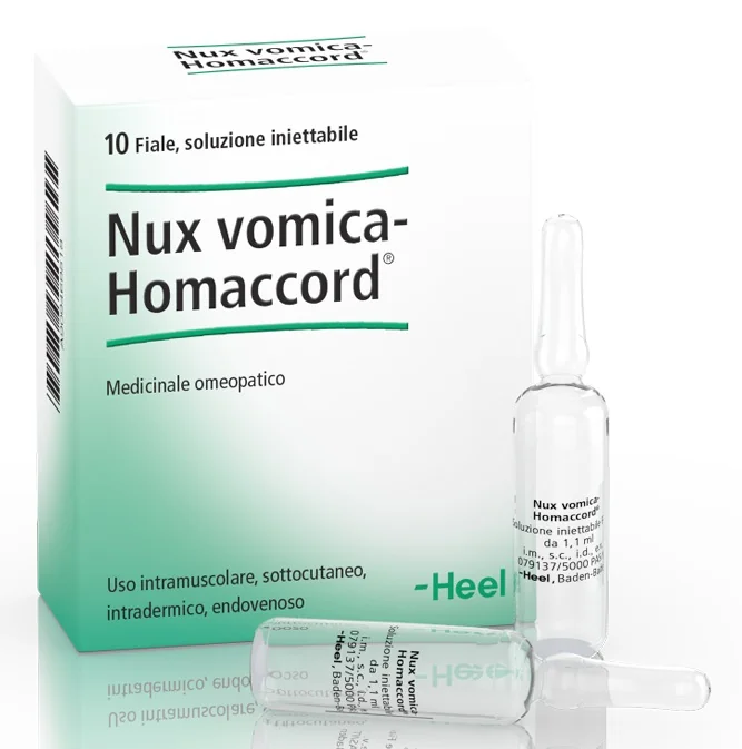 GUNA NUX VOMICA-HOMACCORD MEDICINALE OMEOPATICO 10 FIALE