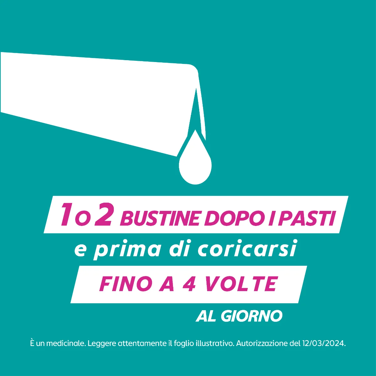 Gaviscon Bruciore e Indigestione 24 Bustine Sintomi da Reflusso Gastro-Esofageo