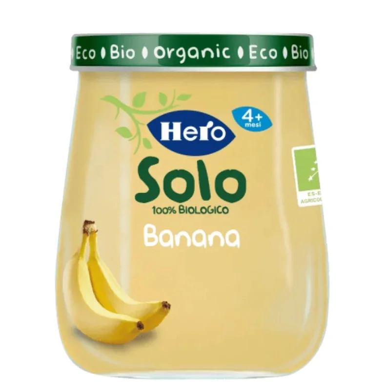 HERO SOLO OMOGENEIZZATO BANANA 100% BIO 120 G