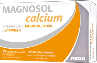 MAGNOSOL CALCIUM INTEGRATORE DI CALCIO MAGNESIO E VITAMINA D 20 BUSTINE