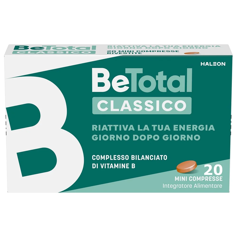 BE-TOTAL INTEGRATORE ALIMENTARE COMPLESSO BILANCIATO DI VITAMINE B 20 COMPRESSE