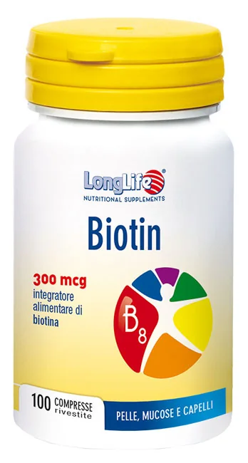 LONGLIFE BIOTIN 300 INTEGRATORE PELLE 100 COMPRESSE